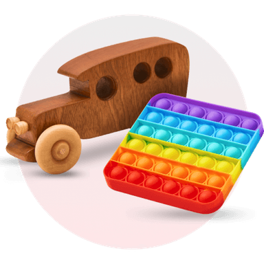 Toys, children and babies